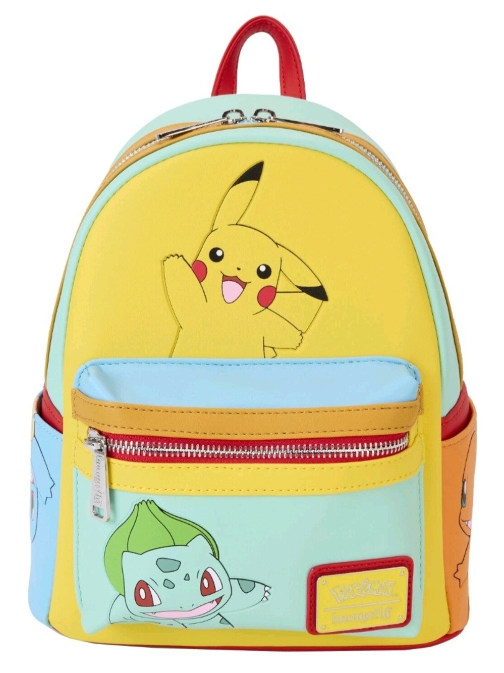 Pokemon Color Block Starters Loungefly Backpack